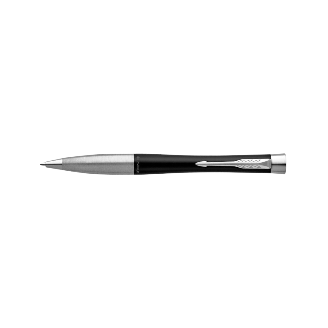 Parker Urban Twist Muted Black Chrome Trim Ballpoint Pen — Parker ballpoint pen — reliable smooth-writing everyday pen, at Cityluxe Singapore