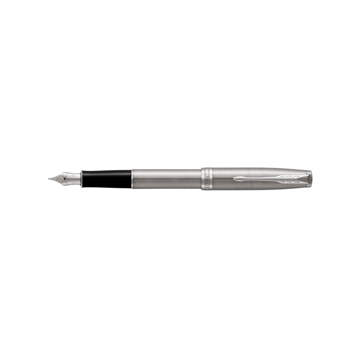 Parker Sonnet Stainless Steel CT Fountain Pen — Parker fountain pen — precision nib writing instrument, at Cityluxe Singapore stationery store