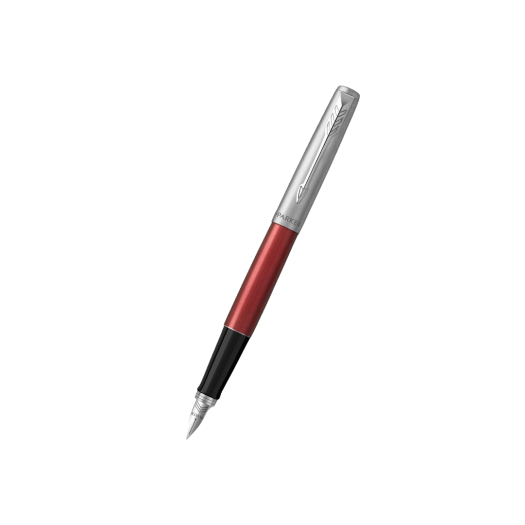 Parker Jotter Kensington Red CT Fountain Pen — Parker fountain pen — precision nib writing instrument, at Cityluxe Singapore stationery store