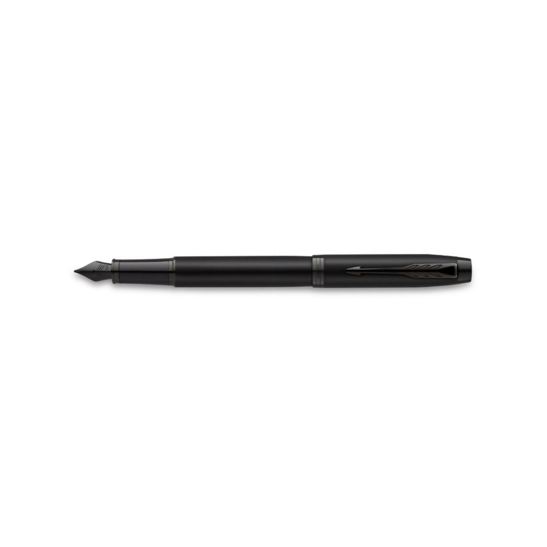 Parker IM Matte Metallic Black Edition Fountain Pen- Medium — Parker fountain pen — precision nib writing instrument, at Cityluxe Singapore stationery store