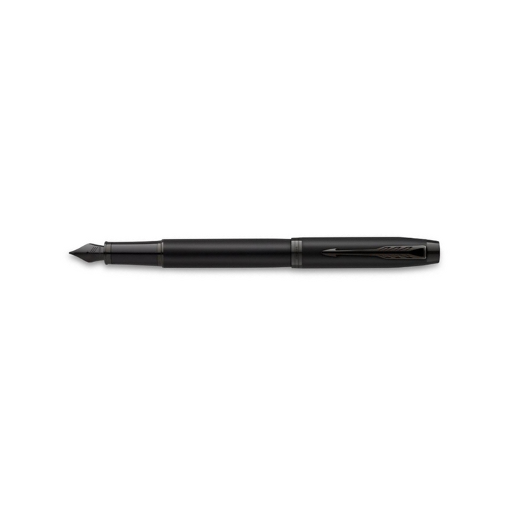Parker IM Matte Metallic Black Edition Fountain Pen- Medium — Parker fountain pen — precision nib writing instrument, at Cityluxe Singapore stationery store