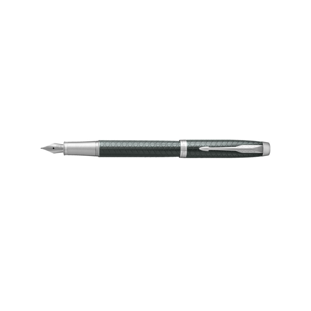 Parker IM Premium Fountain Pen in Pale Green with Chrome Trims — Parker fountain pen — precision nib writing instrument, at Cityluxe Singapore stationery store