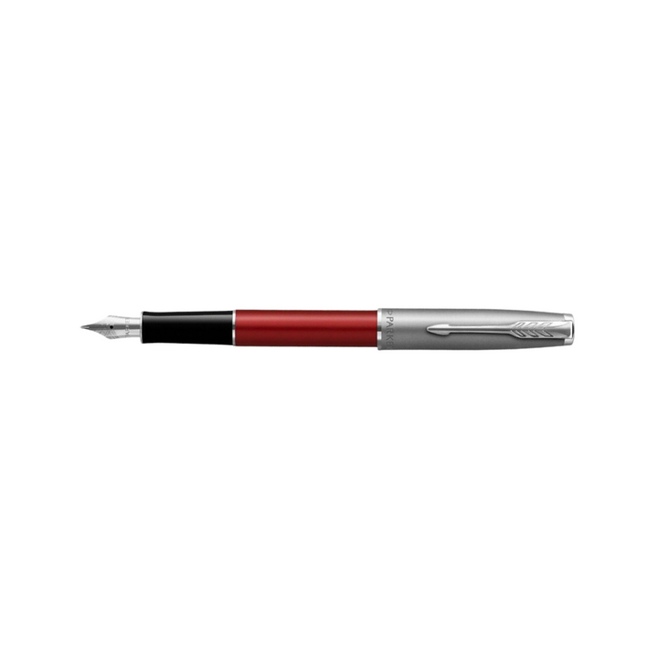 Parker Sonnet Essentials Fountain Pen Red CT in Medium — Parker fountain pen — precision nib writing instrument, at Cityluxe Singapore stationery store