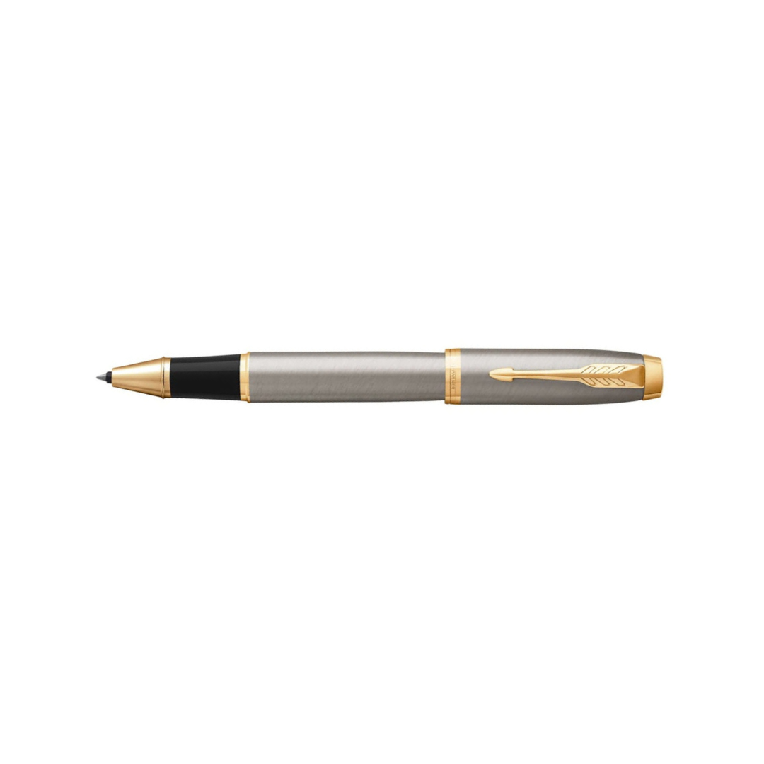 Parker IM Brushed Metal GT Rollerball Pen — Parker rollerball pen — fluid gel ink writing instrument, at Cityluxe Singapore