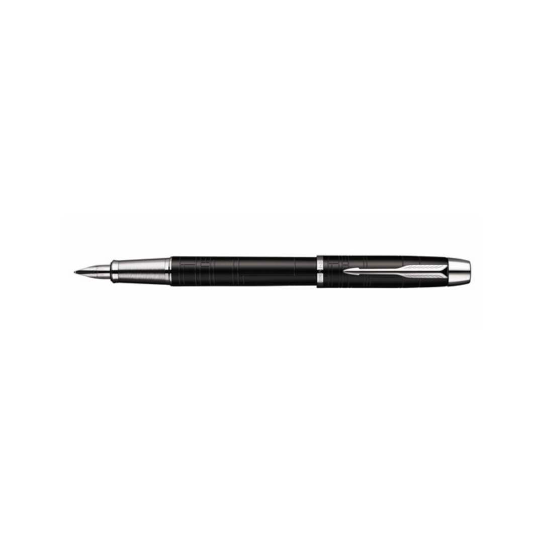 Parker IM Premium Fountain Pen - Matte Black with Chrome Trims
