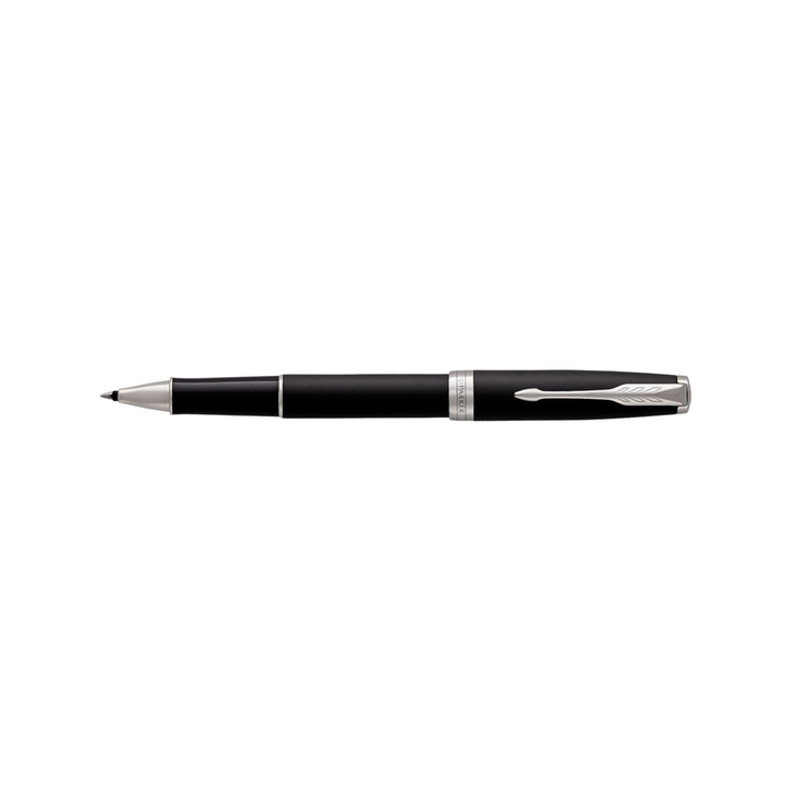 Parker Sonnet Matte Black CT Rollerball Pen — Parker rollerball pen — fluid gel ink writing instrument, at Cityluxe Singapore
