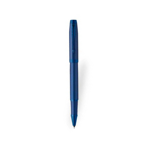 Parker IM Monochrome Blue Rollerball Pen with Leather Key Hook Set