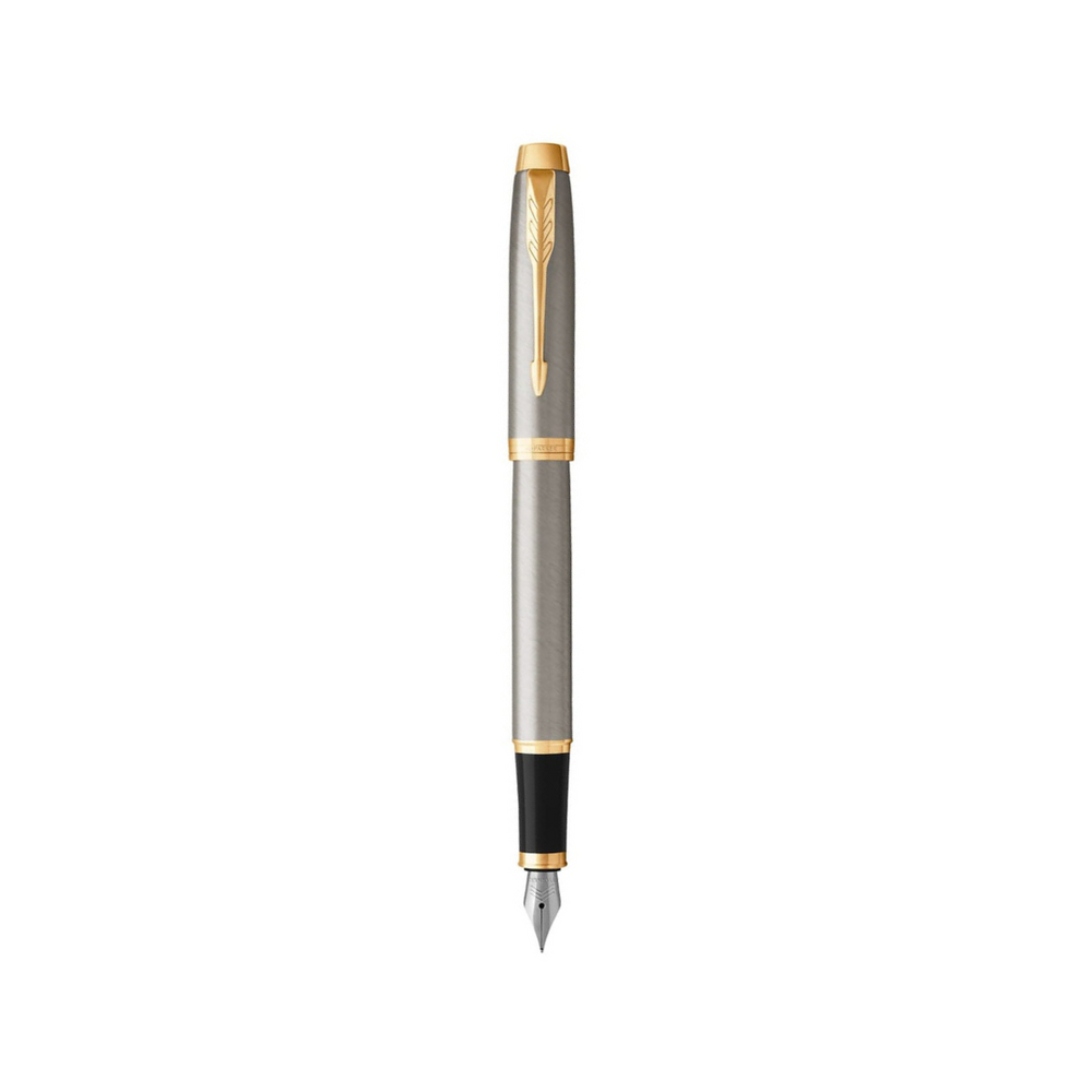 Parker IM Brushed Metal GT Fountain Pen — Parker fountain pen — precision nib writing instrument, at Cityluxe Singapore stationery store