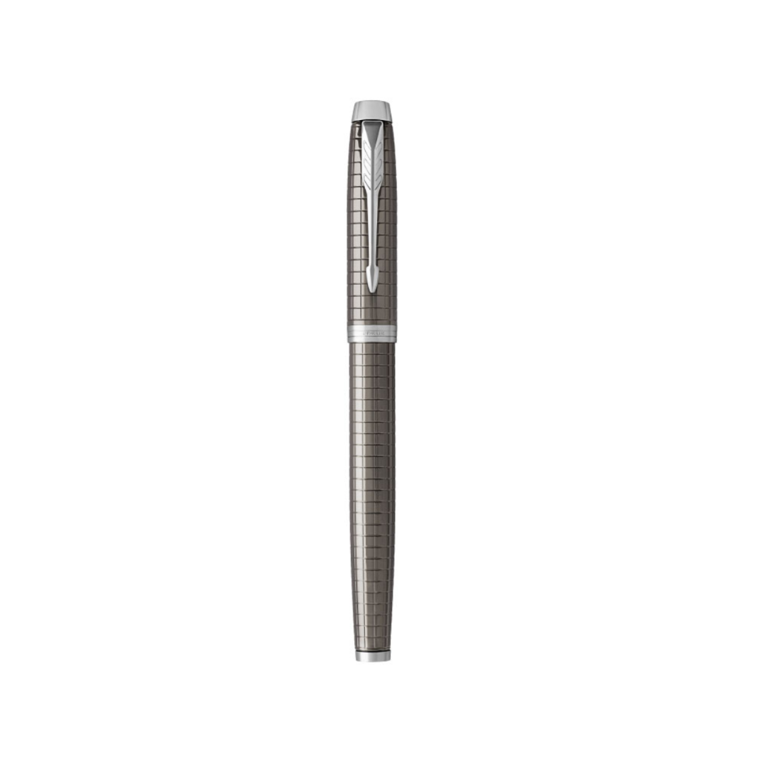 Parker IM Premium Fountain Pen in Dark Espresso with Chrome Trims — Parker fountain pen — precision nib writing instrument, at Cityluxe Singapore stationery store