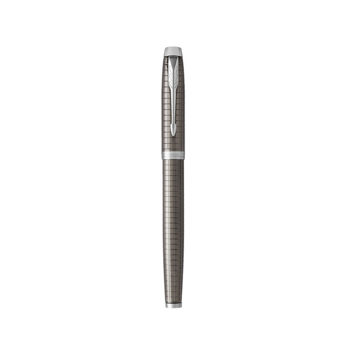 Parker IM Premium Fountain Pen in Dark Espresso with Chrome Trims — Parker fountain pen — precision nib writing instrument, at Cityluxe Singapore stationery store