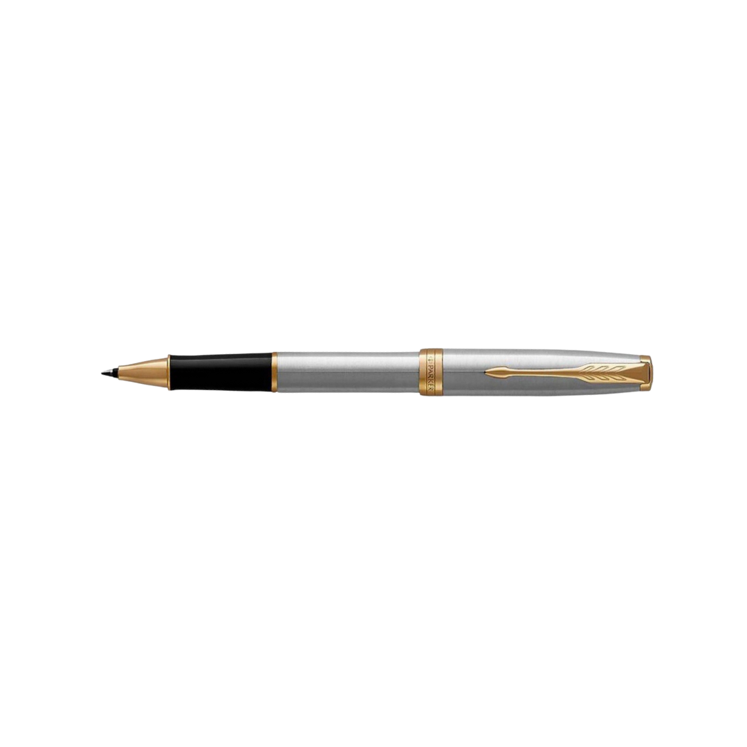 Parker Sonnet Stainless Steel GT Rollerball Pen — Parker rollerball pen — fluid gel ink writing instrument, at Cityluxe Singapore