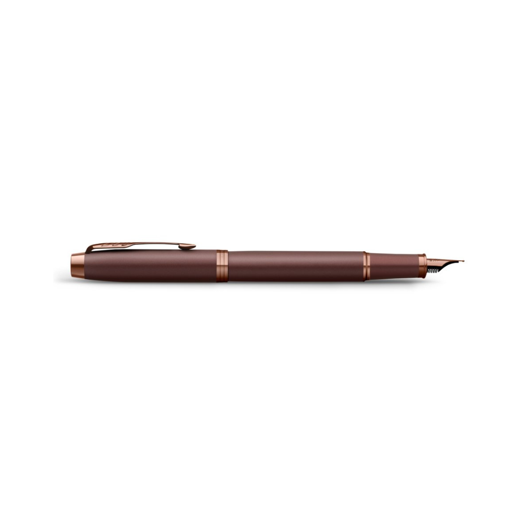 Parker IM PROFESSIONAL Fountain Pen in Monochrome Burgundy — Parker fountain pen — precision nib writing instrument, at Cityluxe Singapore stationery store