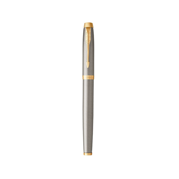 Parker IM Brushed Metal GT Rollerball Pen — Parker rollerball pen — fluid gel ink writing instrument, at Cityluxe Singapore