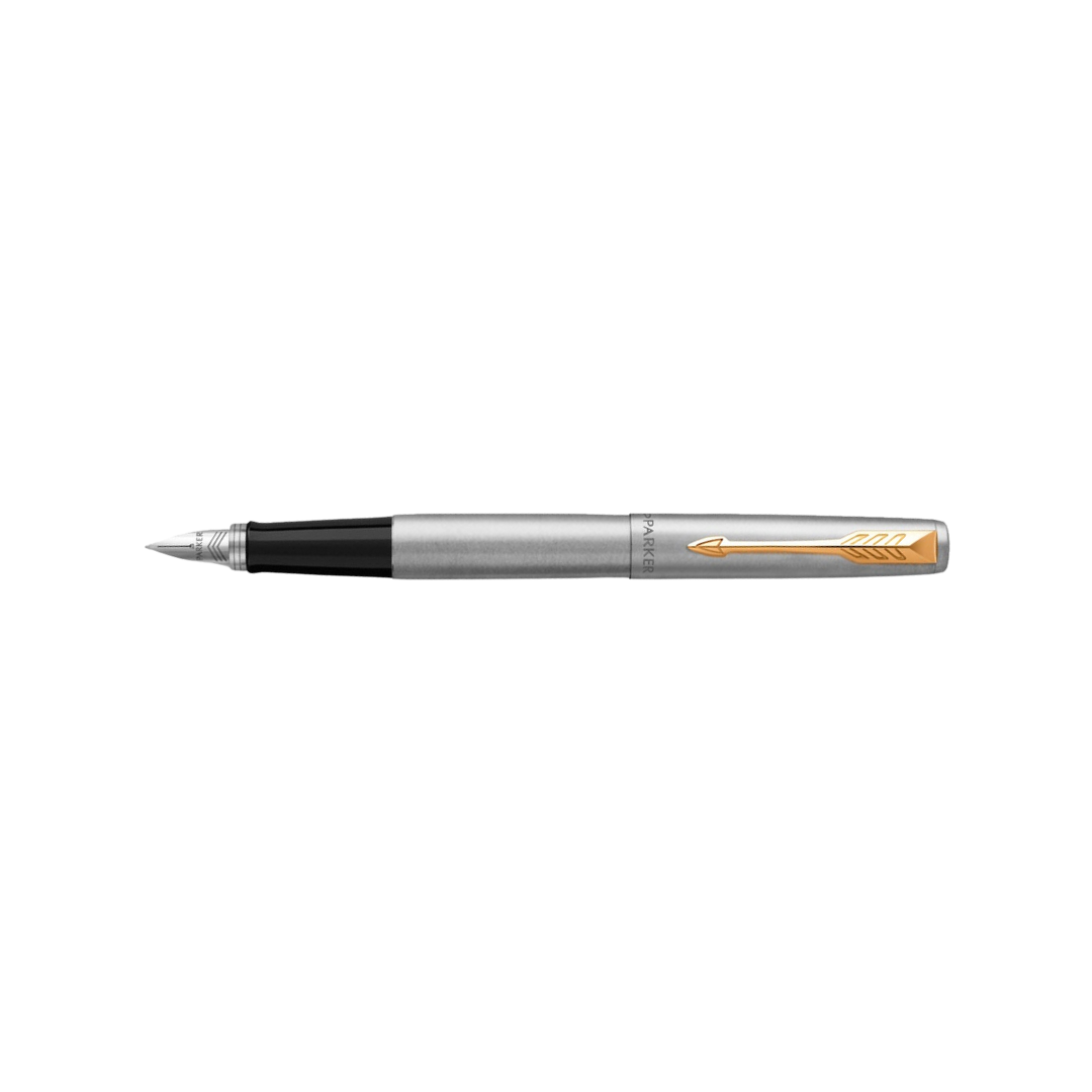 Parker Jotter Stainless Steel GT Fountain Pen — Parker fountain pen — precision nib writing instrument, at Cityluxe Singapore stationery store
