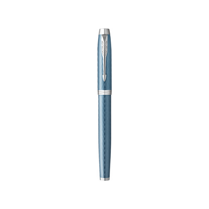 Parker IM Premium Fountain Pen - Blue Grey with Chrome Trims