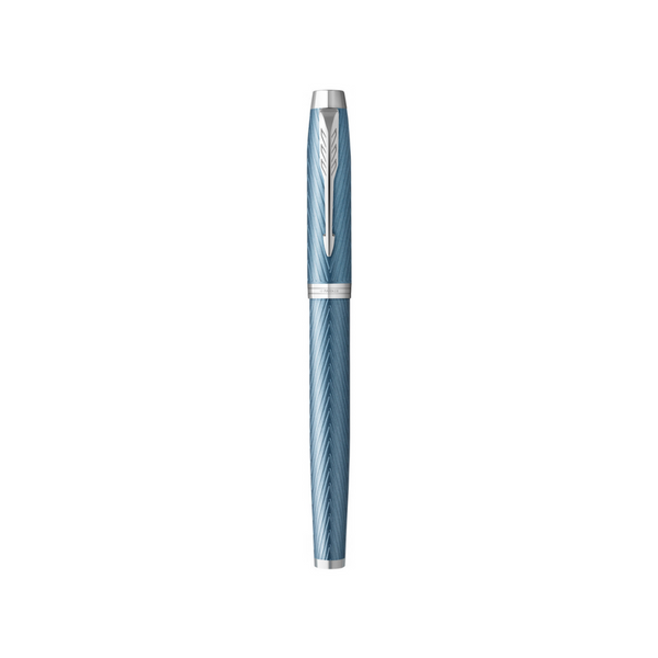 Load image into Gallery viewer, Parker IM Premium Fountain Pen - Blue Grey with Chrome Trims
