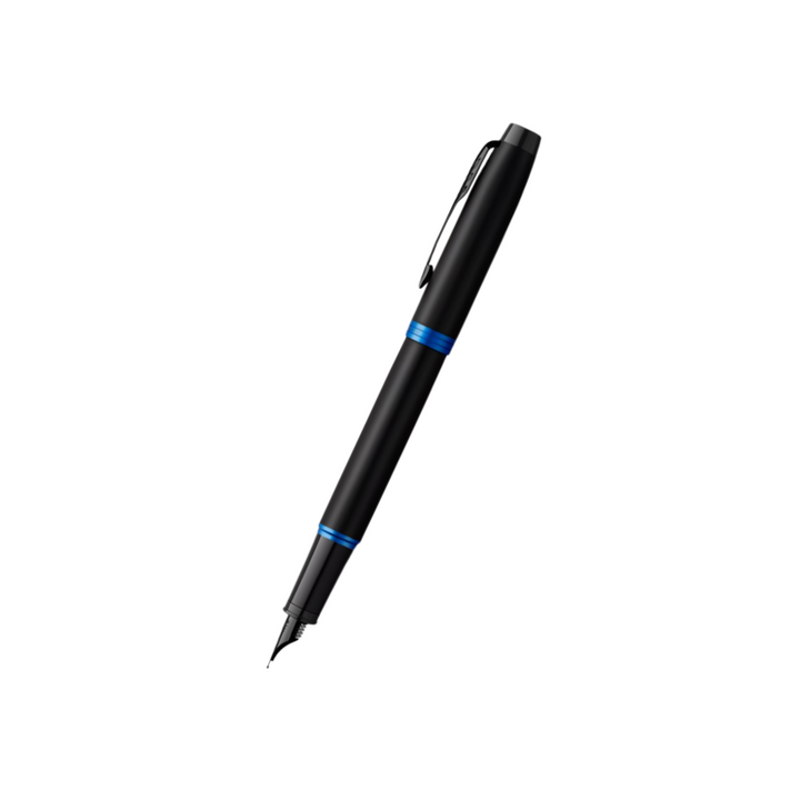 Parker IM PROFESSIONAL Vibrant Ring BT Fountain Pen Marine Blue — Parker fountain pen — precision nib writing instrument, at Cityluxe Singapore stationery store