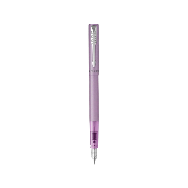 Load image into Gallery viewer, Parker Vector XL Metallic Chrome Trim Fountain Pen
