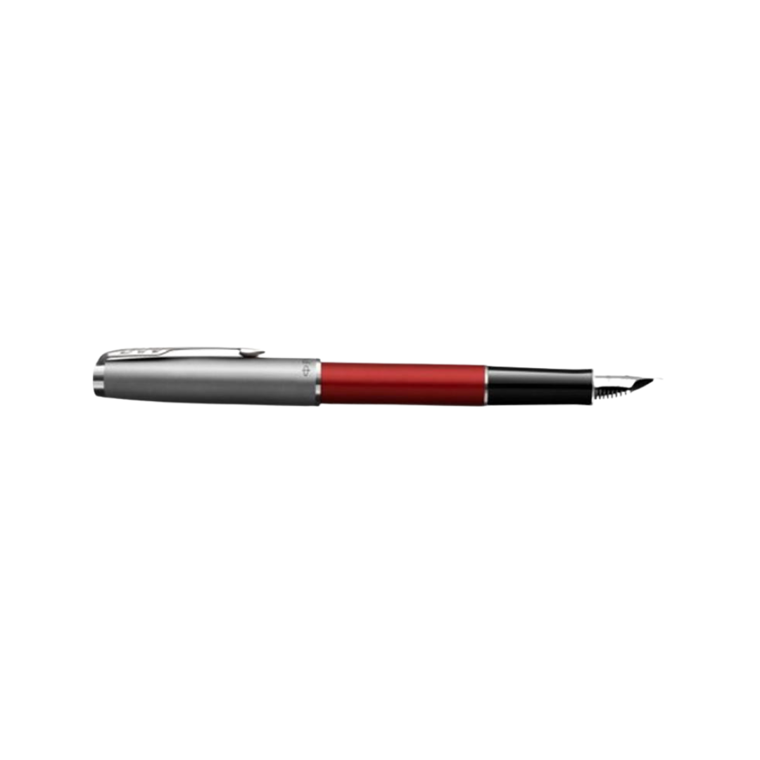Parker Sonnet Essentials Fountain Pen Red CT in Medium — Parker fountain pen — precision nib writing instrument, at Cityluxe Singapore stationery store