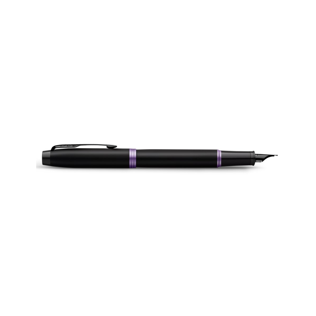Parker IM PROFESSIONAL Vibrant Ring  BT Fountain Pen Amethyst Purple — Parker fountain pen — precision nib writing instrument, at Cityluxe Singapore stationery store