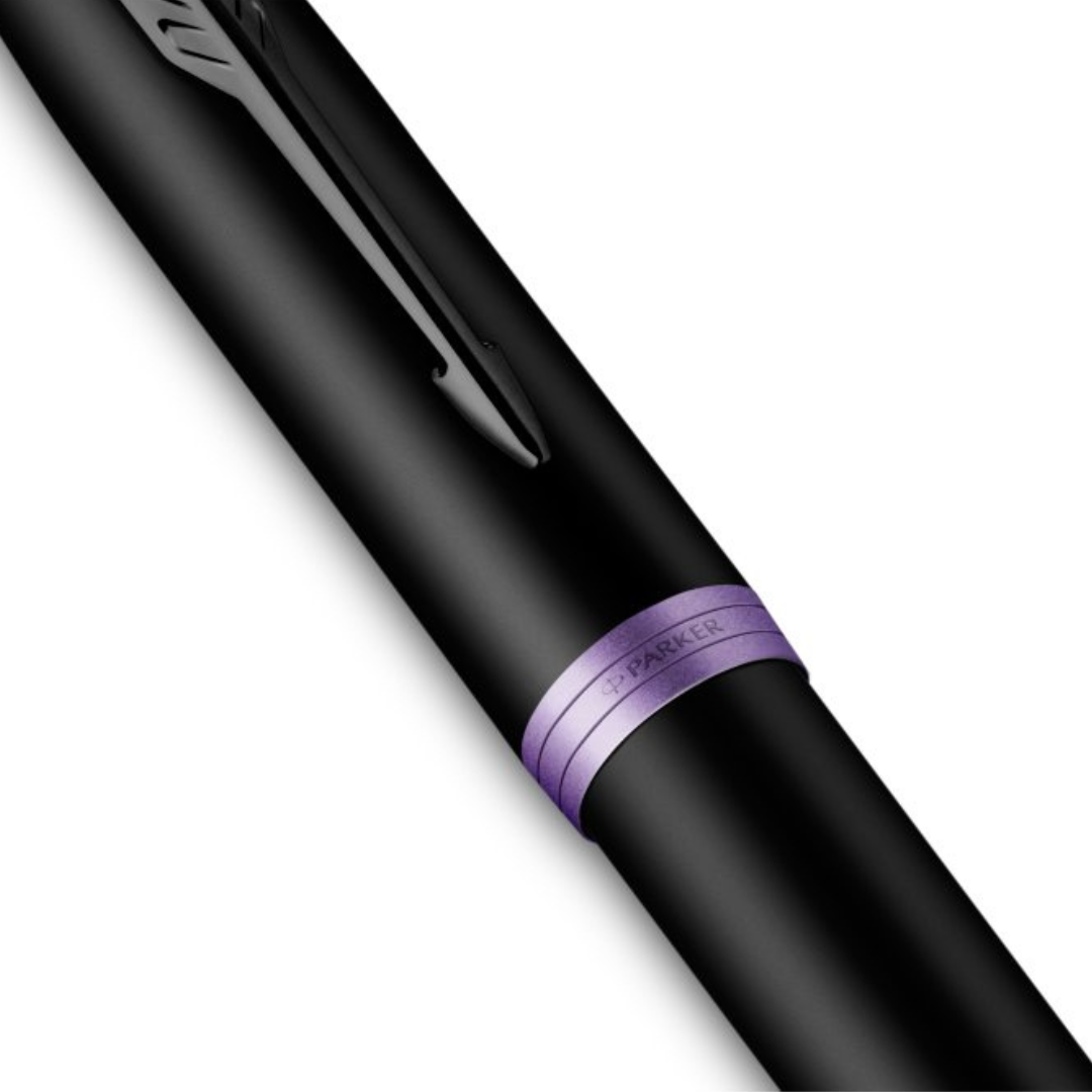 Parker IM PROFESSIONAL Vibrant Ring  BT Fountain Pen Amethyst Purple — Parker fountain pen — precision nib writing instrument, at Cityluxe Singapore stationery store