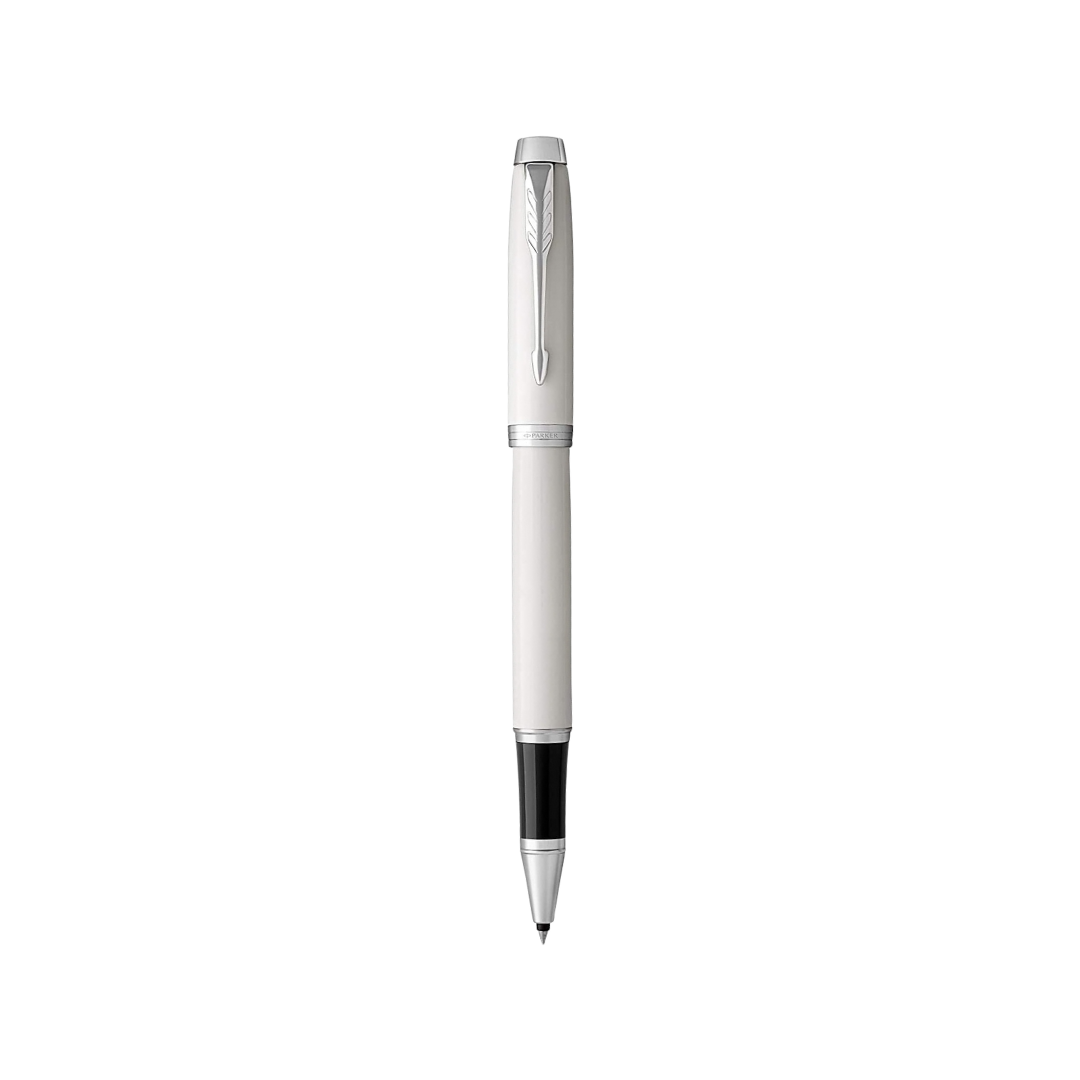 Parker IM White CT Rollerball Pen — Parker rollerball pen — fluid gel ink writing instrument, at Cityluxe Singapore