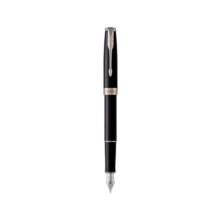 Parker Sonnet Lacquer Black CT Fountain Pen — Parker fountain pen — precision nib writing instrument, at Cityluxe Singapore stationery store