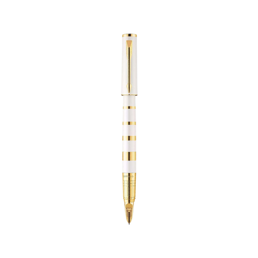 Parker Ingenuity Small Pearl & Metal Gold Trim 5th Technology Pen — Parker stationery item — premium stationery and lifestyle, at Cityluxe Singapore