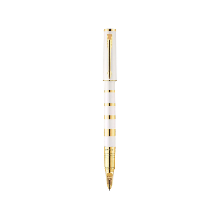 Parker Ingenuity Small Pearl &amp; Metal Gold Trim 5th Technology Pen — Parker stationery item — premium stationery and lifestyle, at Cityluxe Singapore