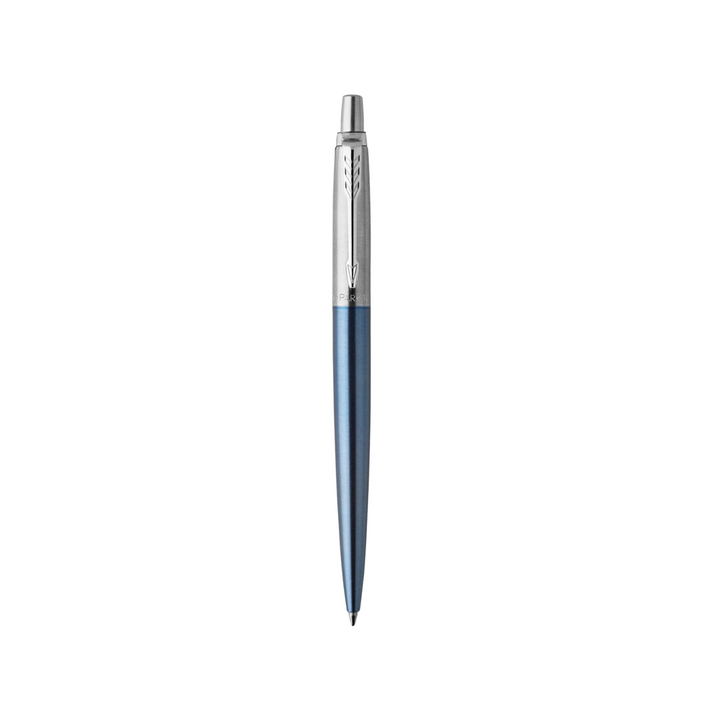Parker Jotter Waterloo Blue CT Ballpoint Pen — Parker ballpoint pen — reliable smooth-writing everyday pen, at Cityluxe Singapore