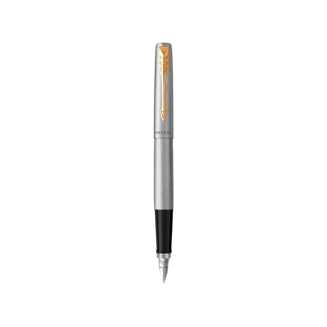 Parker Jotter Stainless Steel GT Fountain Pen — Parker fountain pen — precision nib writing instrument, at Cityluxe Singapore stationery store