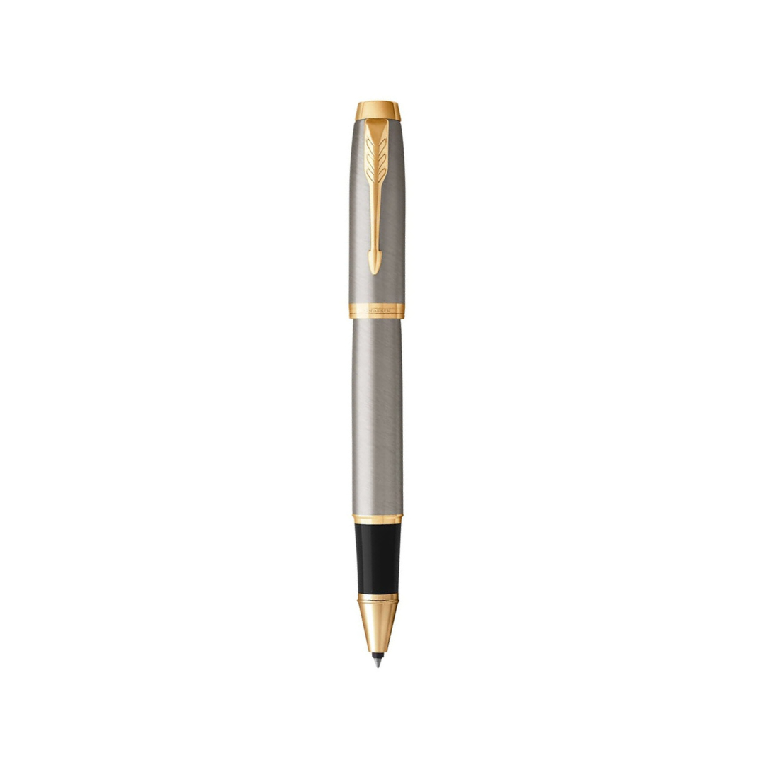 Parker IM Brushed Metal GT Rollerball Pen — Parker rollerball pen — fluid gel ink writing instrument, at Cityluxe Singapore