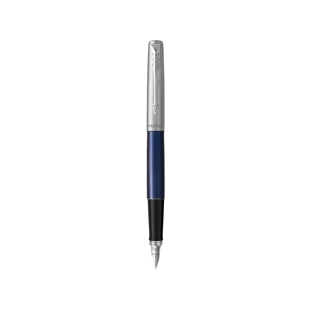 Parker Jotter Royal Blue CT Fountain Pen — Parker fountain pen — precision nib writing instrument, at Cityluxe Singapore stationery store