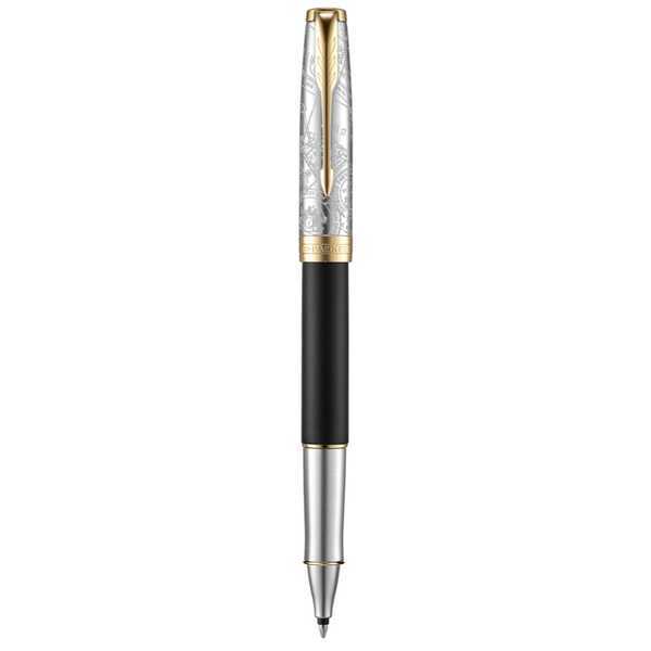 Parker Sonnet SE18 Matte Black GT RB — Parker rollerball pen — fluid gel ink writing instrument, at Cityluxe Singapore