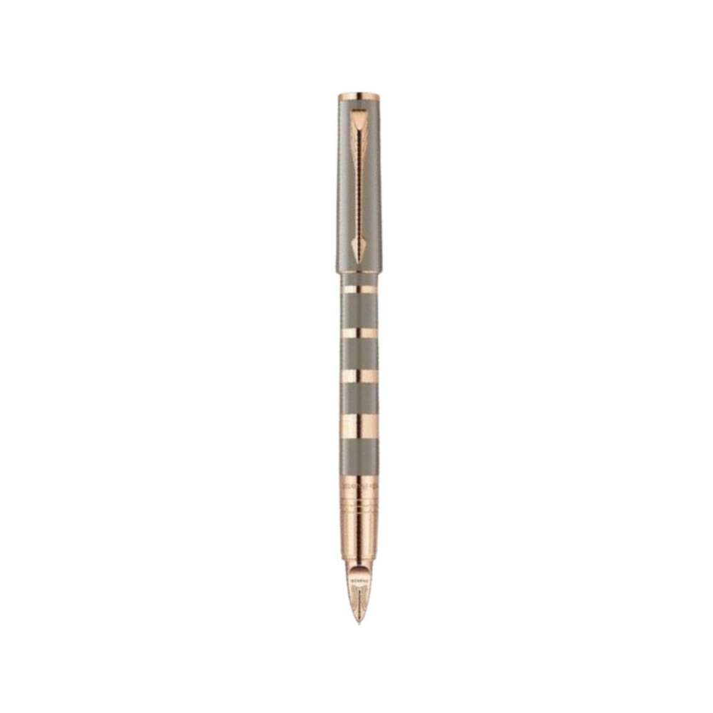 Parker Ingenuity Small Taupe & Metal Pink Gold Trim 5th Technology Pen — Parker stationery item — premium stationery and lifestyle, at Cityluxe Singapore