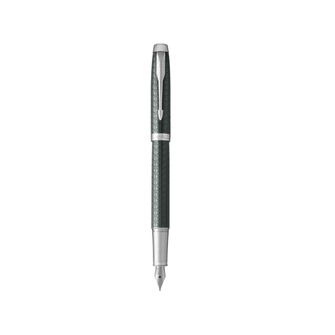 Parker IM Premium Fountain Pen in Pale Green with Chrome Trims — Parker fountain pen — precision nib writing instrument, at Cityluxe Singapore stationery store