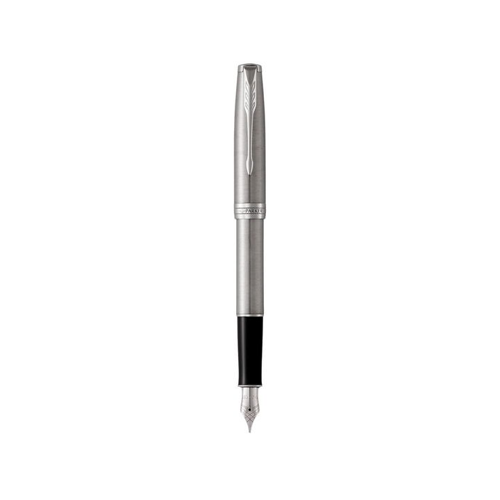 Parker Sonnet Stainless Steel CT Fountain Pen — Parker fountain pen — precision nib writing instrument, at Cityluxe Singapore stationery store