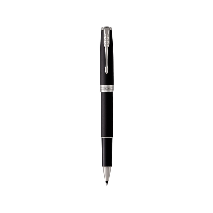 Parker Sonnet Matte Black CT Rollerball Pen — Parker rollerball pen — fluid gel ink writing instrument, at Cityluxe Singapore