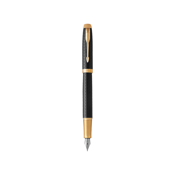 将图片加载到图库查看器，Parker IM Premium Fountain Pen - Black with Gold Trims
