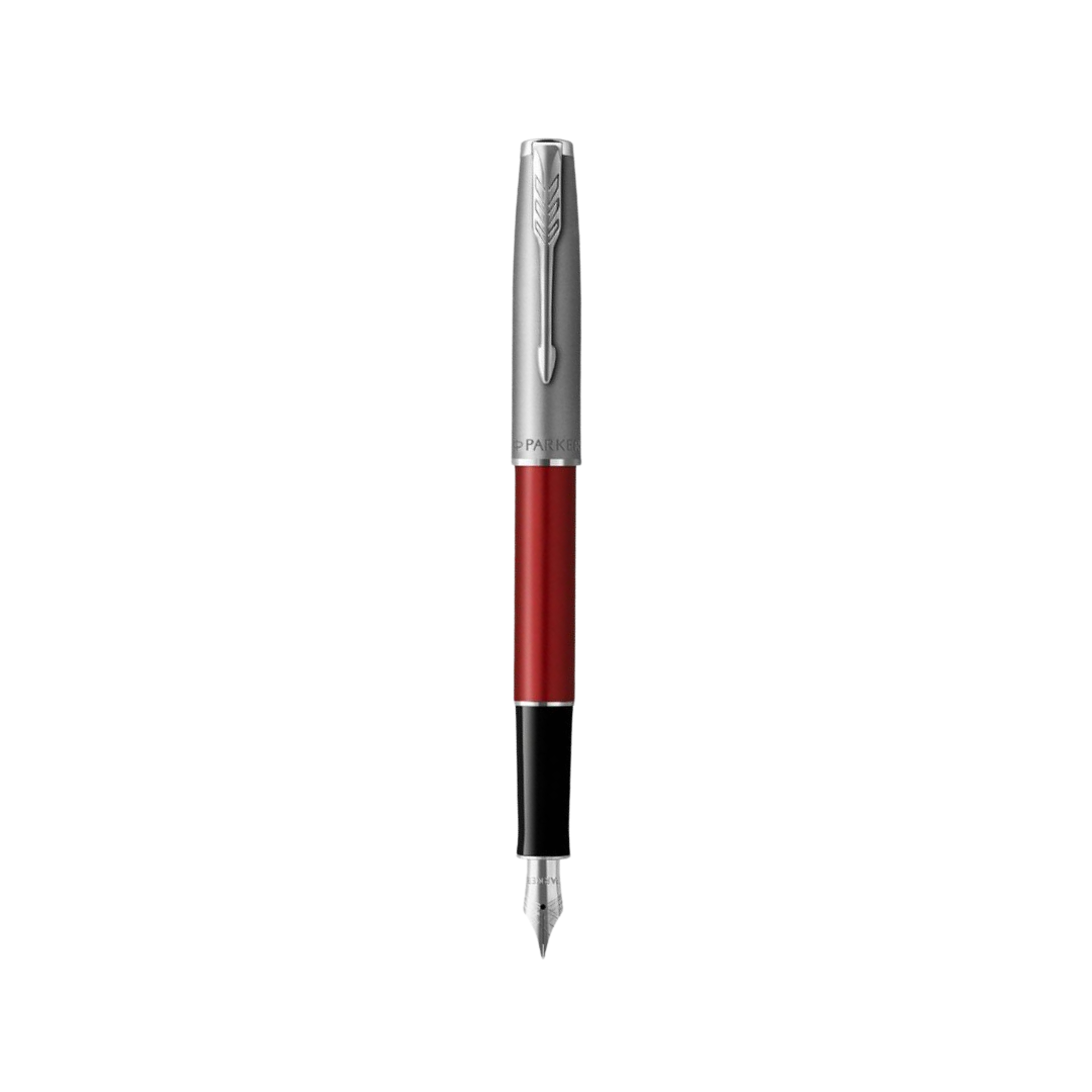 Parker Sonnet Essentials Fountain Pen Red CT in Medium — Parker fountain pen — precision nib writing instrument, at Cityluxe Singapore stationery store