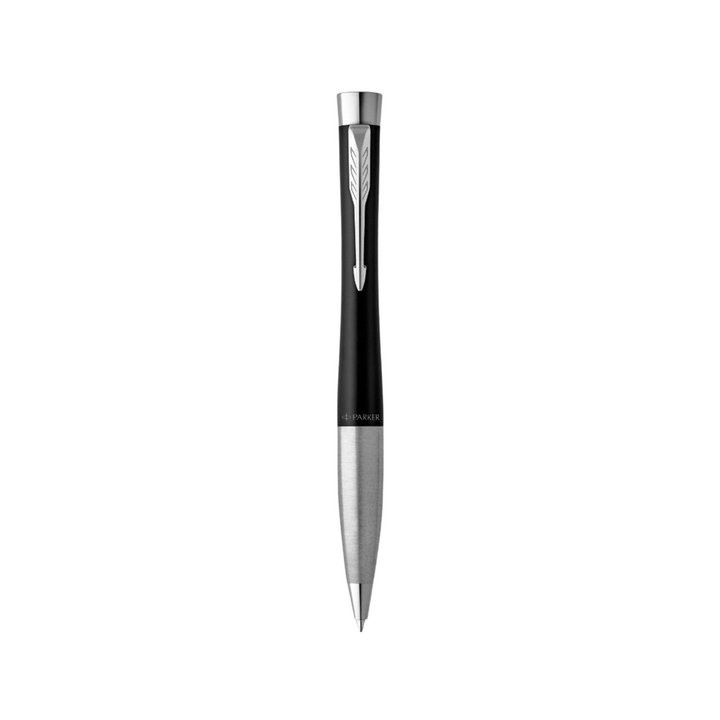 Parker Urban Twist Muted Black Chrome Trim Ballpoint Pen — Parker ballpoint pen — reliable smooth-writing everyday pen, at Cityluxe Singapore