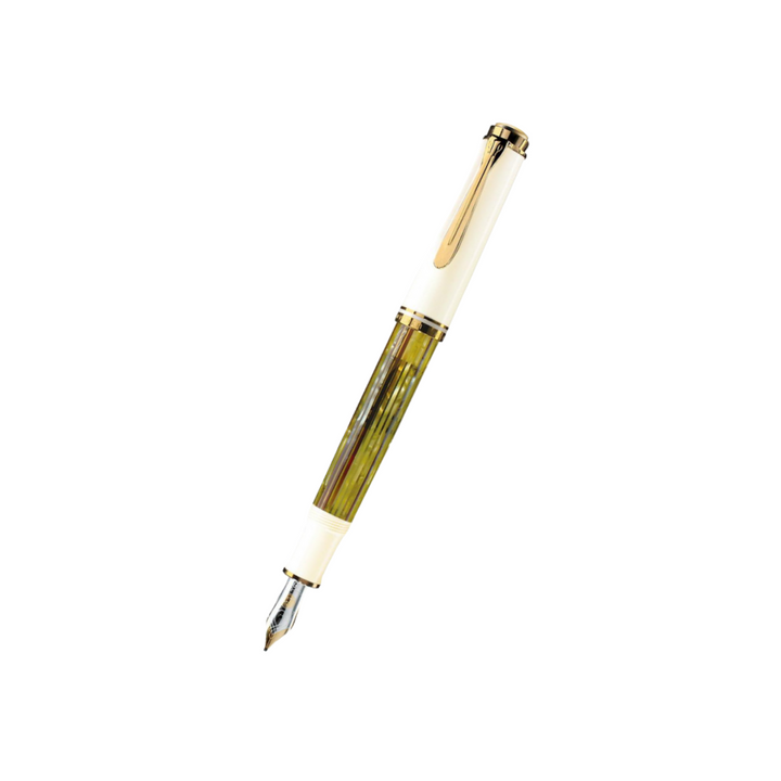 Pelikan Souverän® M400 Fountain Pen Tortoiseshell-White [Pre-Order] — Pelikan fountain pen — precision nib writing instrument, at Cityluxe Singapore stationery store