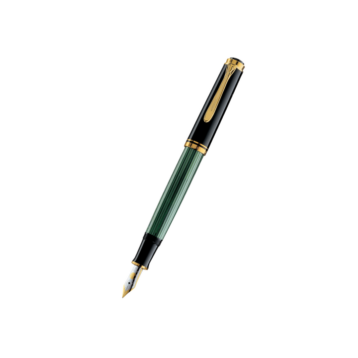 Pelikan Souverän® M800 Fountain Pen Black-Green [Pre-Order] — Pelikan fountain pen — precision nib writing instrument, at Cityluxe Singapore stationery store