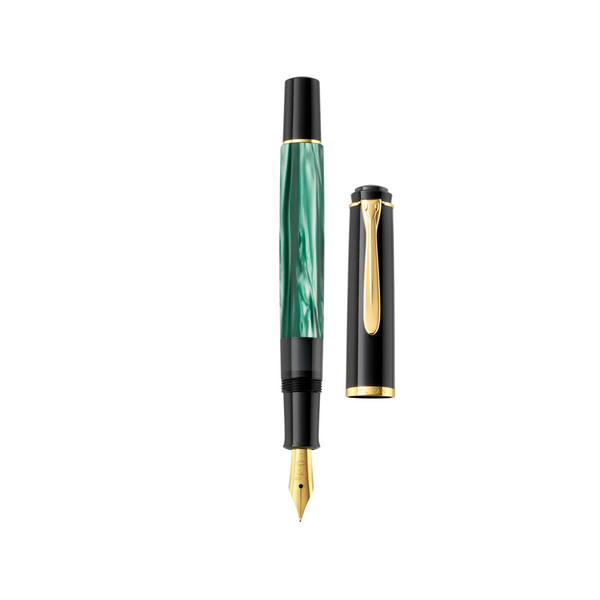 Load image into Gallery viewer, Pelikan Classic M200 Fountain Pen Green Marble

