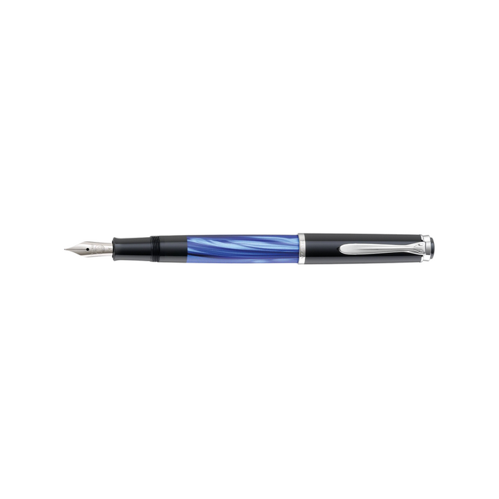 Pelikan Classic M205 Fountain Pen Blue Marble [Pre-Order] — Pelikan fountain pen — precision nib writing instrument, at Cityluxe Singapore stationery store