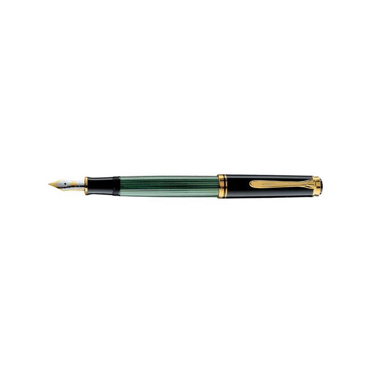 Pelikan Souverän® M600 Fountain Pen Black-Green [Pre-Order] — Pelikan fountain pen — precision nib writing instrument, at Cityluxe Singapore stationery store