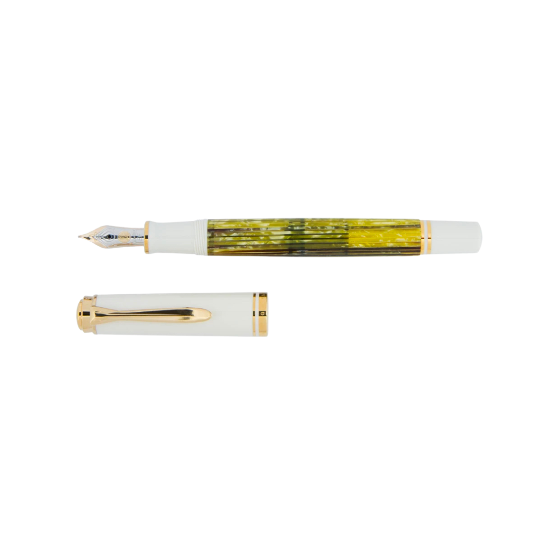 Pelikan Souverän® M400 Fountain Pen Tortoiseshell-White [Pre-Order] — Pelikan fountain pen — precision nib writing instrument, at Cityluxe Singapore stationery store