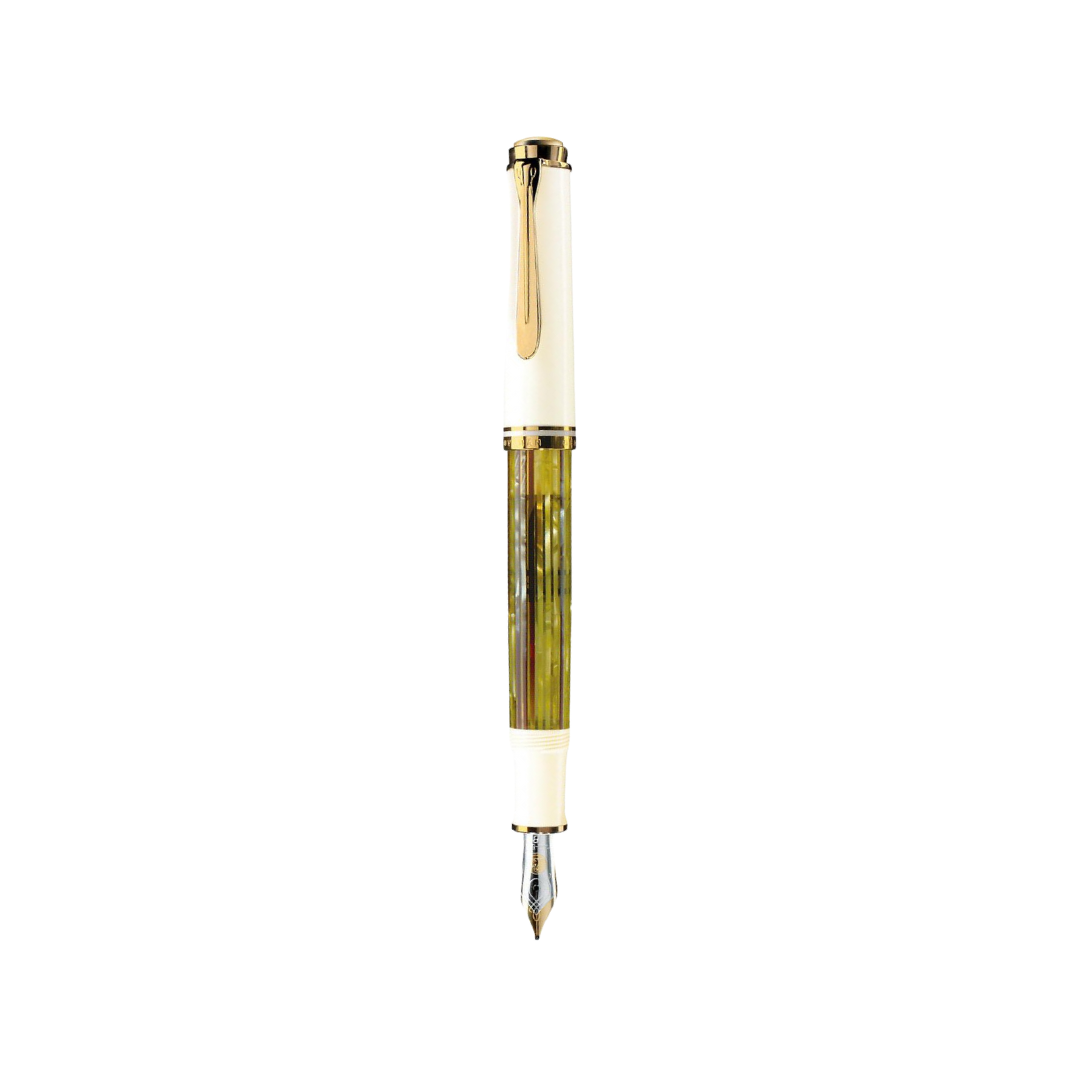 Pelikan Souverän® M400 Fountain Pen Tortoiseshell-White [Pre-Order] — Pelikan fountain pen — precision nib writing instrument, at Cityluxe Singapore stationery store