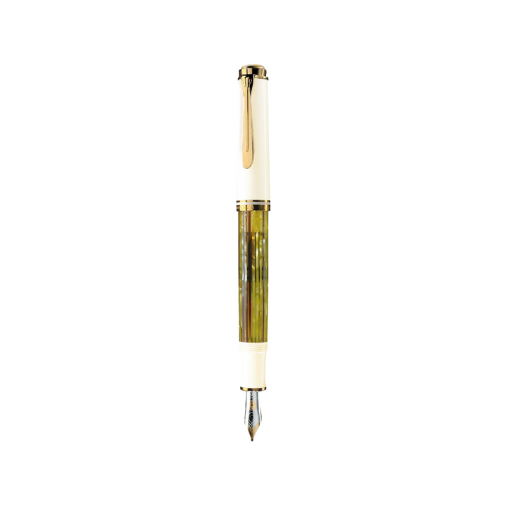Pelikan Souverän® M400 Fountain Pen Tortoiseshell-White [Pre-Order] — Pelikan fountain pen — precision nib writing instrument, at Cityluxe Singapore stationery store