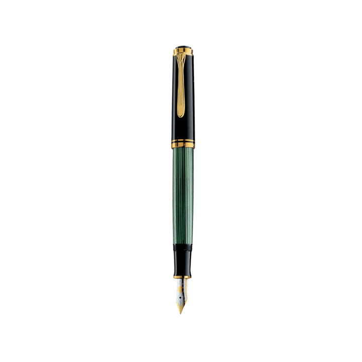 Pelikan Souverän® M800 Fountain Pen Black-Green [Pre-Order] — Pelikan fountain pen — precision nib writing instrument, at Cityluxe Singapore stationery store